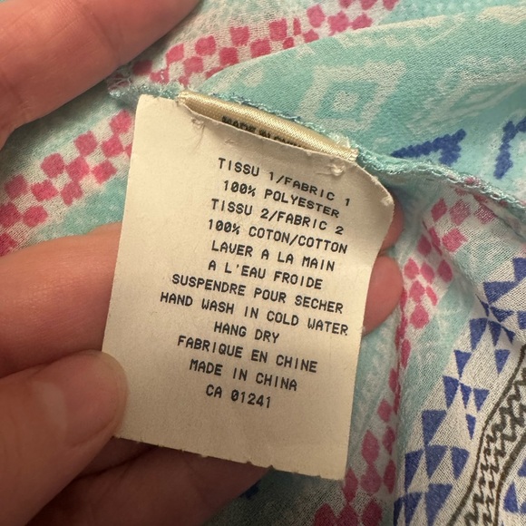 2/20 Aztec Print Open Front Kimono / Shawl - Women’s Small - Picture 5 of 5